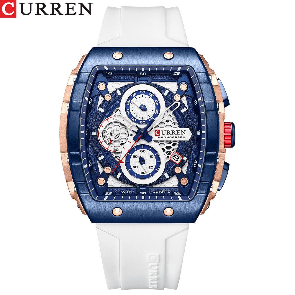 Curren/Curren 8442 Mens Six-Hand Quartz Watch Tape Fashion Sports Mens Watch