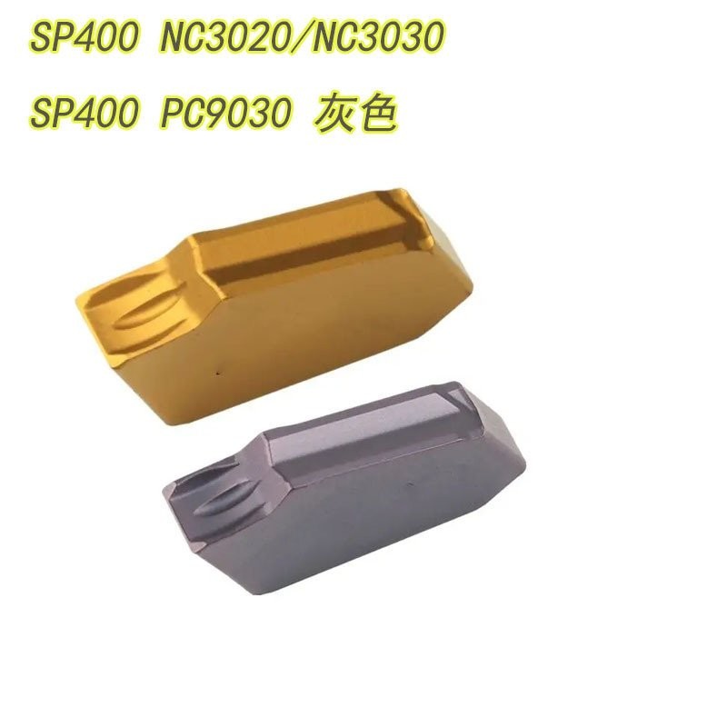 10 ชิ้น SP400 NC3020 NC3030 PC9030 เซาะร่องและตัดเครื่องมือคาร์ไบด์ใบมีด