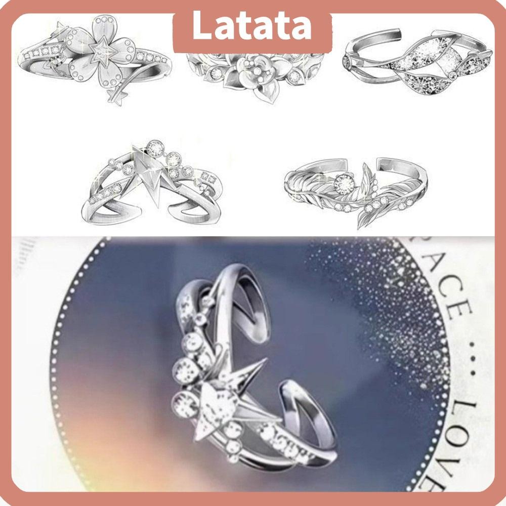 LATATA Love And Deepspace Ring, Zayne Xavier Wedding Ring, ของขวัญ Rafayel Caleb Sylus แหวนปรับได้คอ
