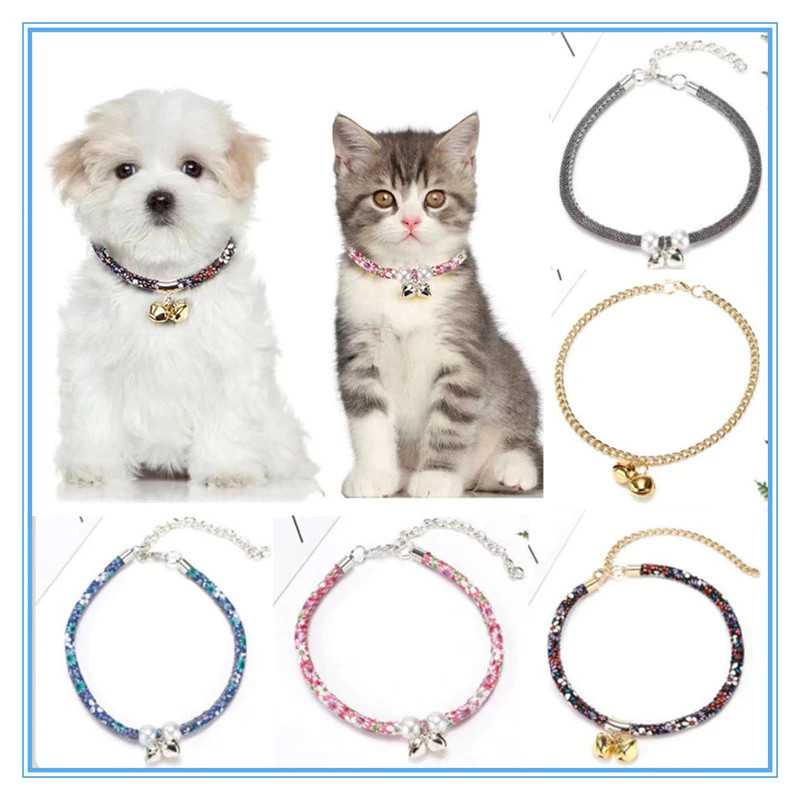 🐶ปลอกคอแมว😻ลูกแมว พร้อมกระดิ่งมินิ สำหรับเจ้าจิ๋ว สีสันสดใส ปลอกคอนิรภัยแมว