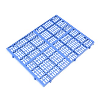 เเผ่นสเเลทพลาสติก HDPE แผ่นรองกรงสัตว์เลี้ยง 52x66x3 cm สีฟ้…