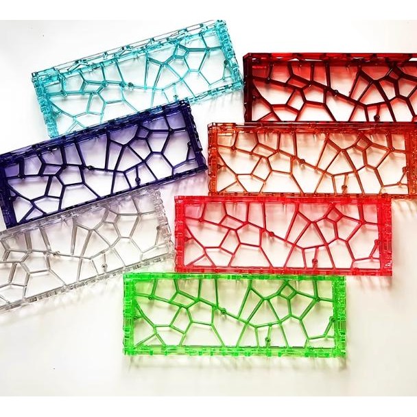 Infinits Hole60 Custom 60% โปร่งใส ABS Gaming Keyboard Case DIY สําหรับ Woulding 60HE+ / GH60 / TOFU