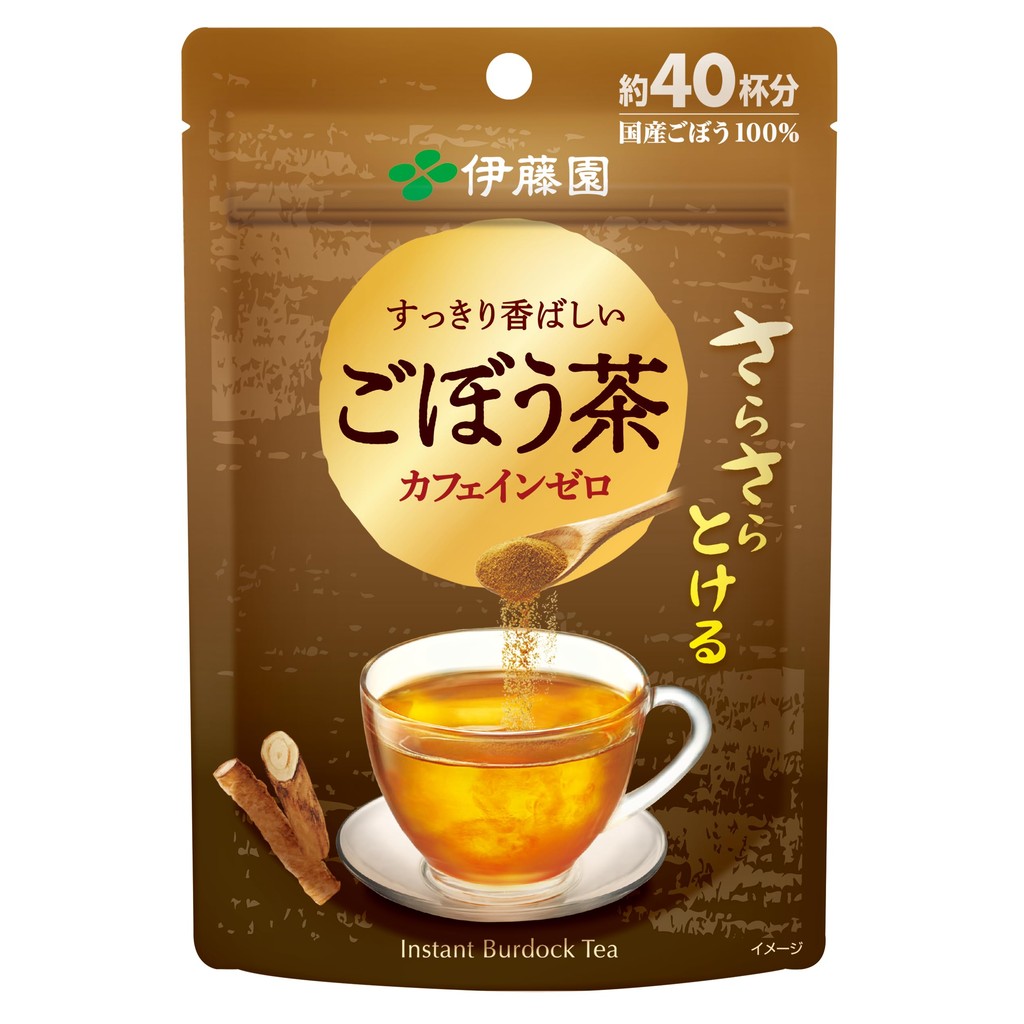 Itoen Smooth and Refreshing Crispy Burdock Tea 32g Zero Caffeine Powder with Zipper Bag