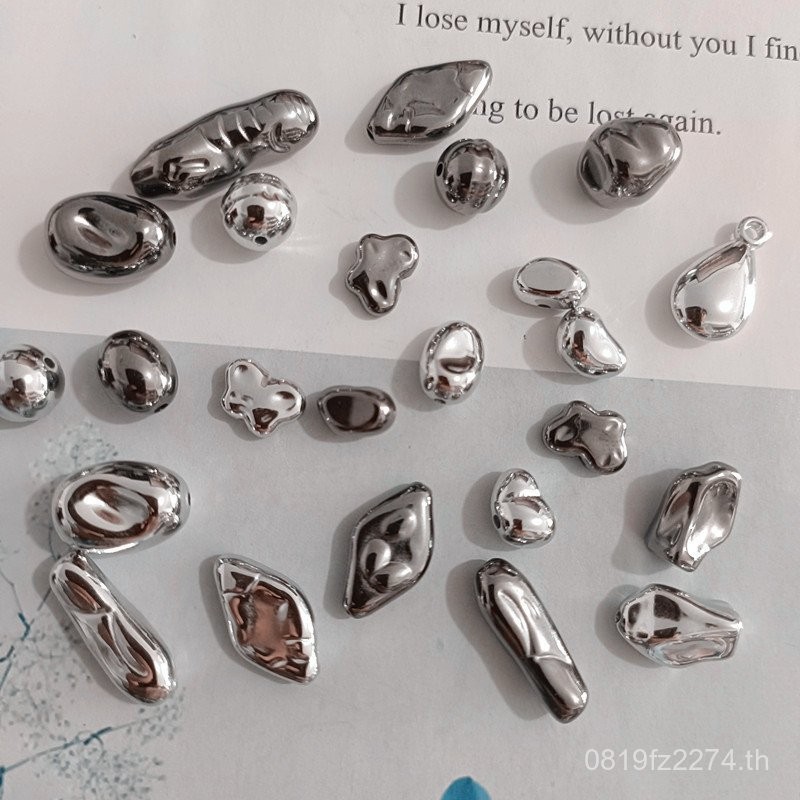 วัสดุ CCB ลูกปัดหลากแบบสำหรับงานแฮนด์เมด จำหน่ายสินค้าจำนวนมาก อุปกรณ์เสริมสร้อยข้อมือและสร้อยคอมากม