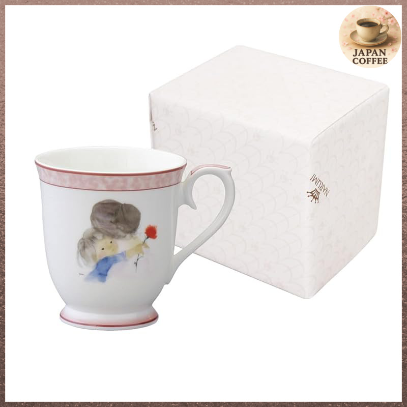 NARUMI Mug, Mother's Day, Chihiro Iwasaki, 290cc, Pink Carnation, Cute, Wedding Gift, Mother's Day P
