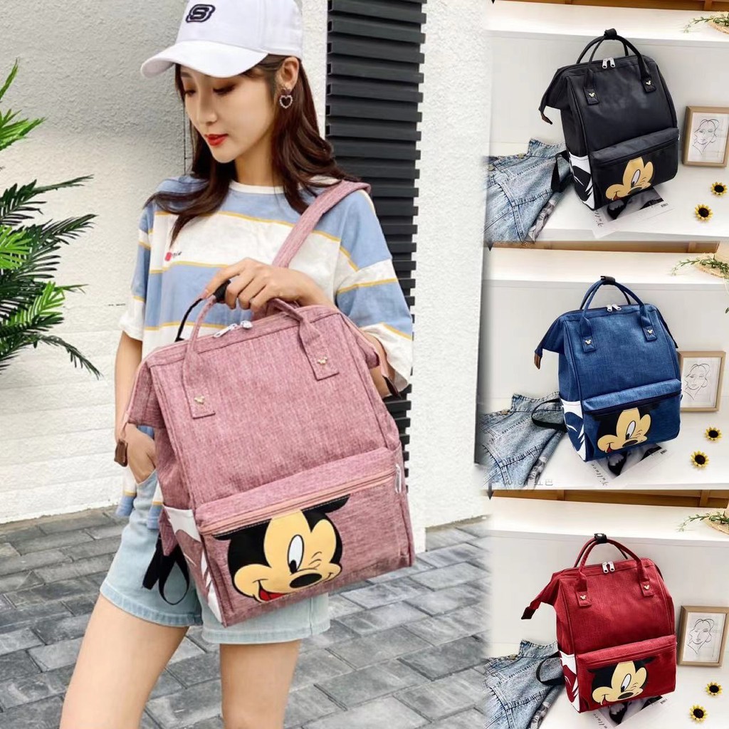 KVK-shop: กระเป๋าเป้ลายมิกกี้เมาส์น่ารักมี 5 สีให้เลือก- BAA4545