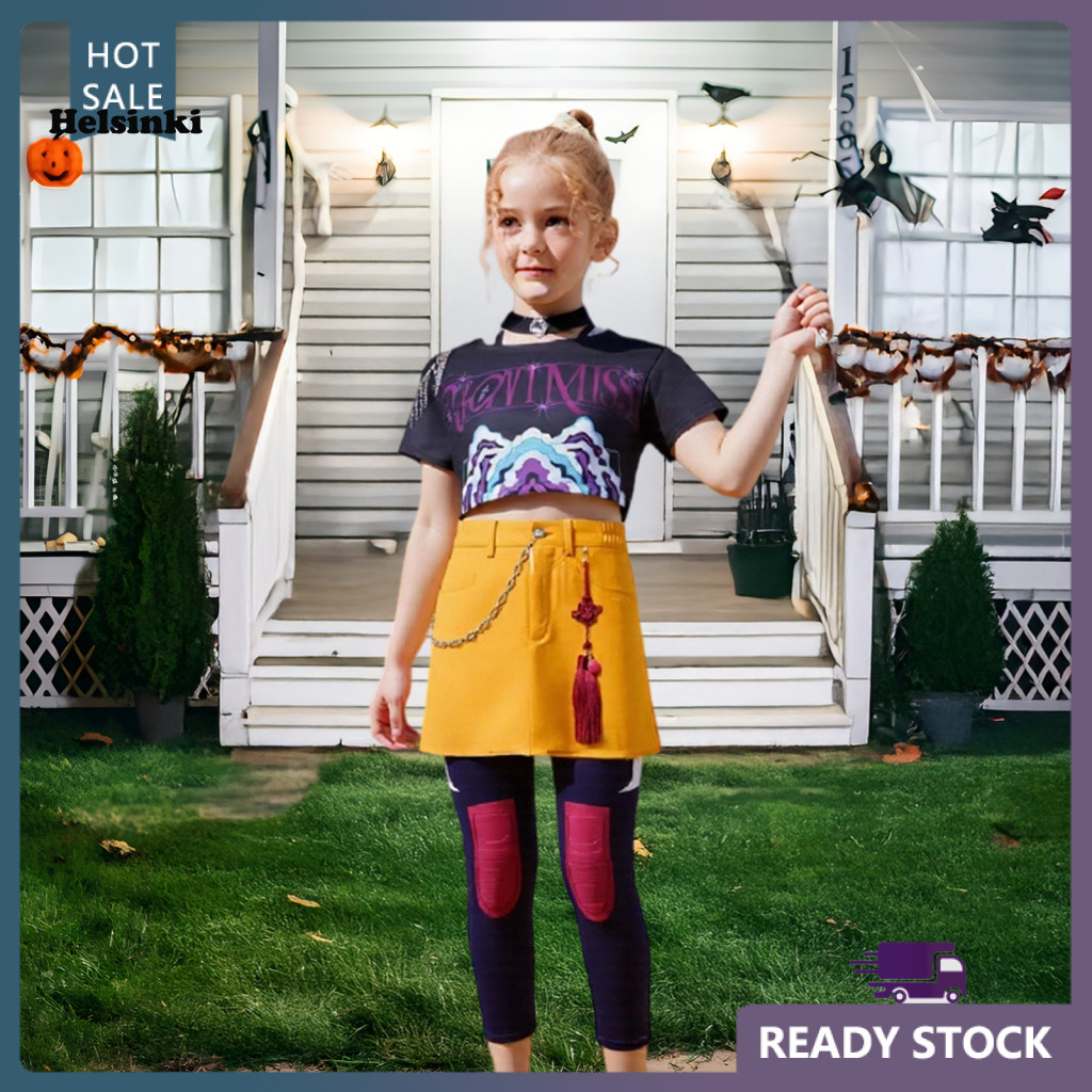 HLS ชุดคอสเพลย์ Demon Hunter สไตล์เกาหลี เหมาะสำหรับสาวๆ ในงานปาร์ตี้ฮาโลวีน