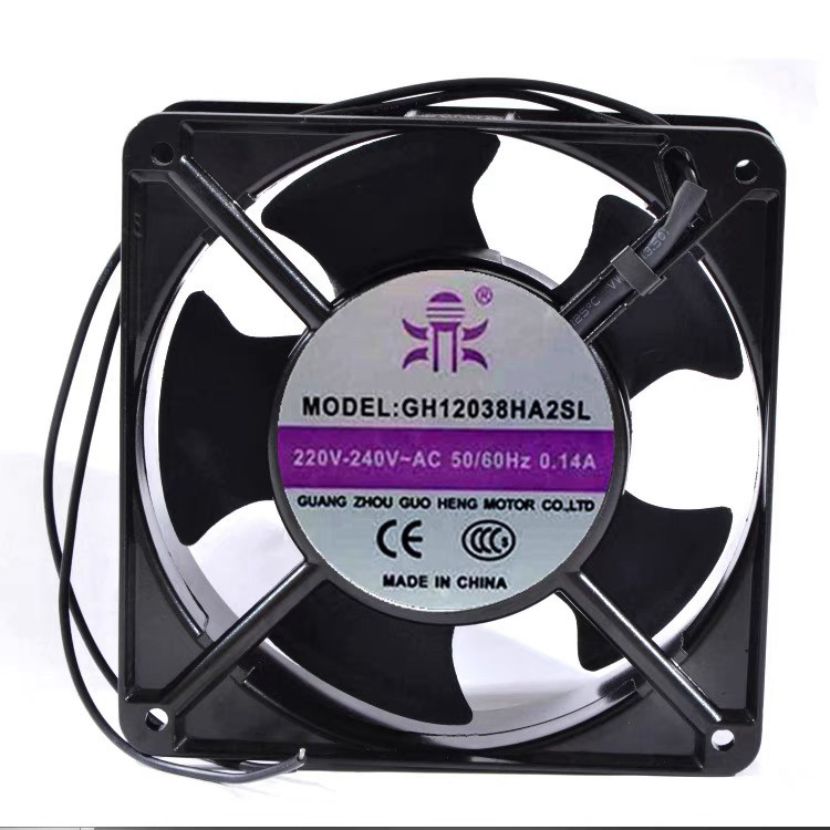 ยี่ห้อใหม่ GH12038HA2/HA1SL/BL GH12038HA3BL ดิสก์ไฟฟ้าตู้พัดลมระบายความร้อน 220V