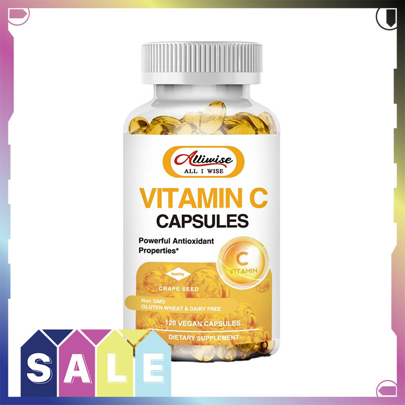 Alliwise Vitamin C 500mg Capsules อาหารเสริมกรดแอสคอร์บิก สารต้านอนุมูลอิสระ ส่งเสริมการดูดซึมธาตุเหล็ก