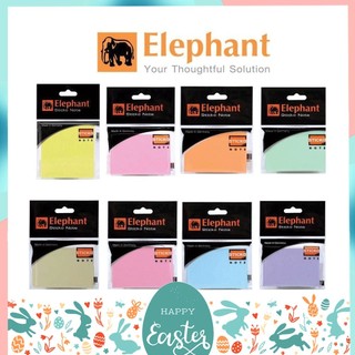 กระดาษโน้ต กาวในตัว สติ๊กโก้โน้ต โพสอิทขนาด 2X3 นิ้ว และ 3X3 นิ้ว ตราช้าง Elephant สีพาสเทล และสีนีออน