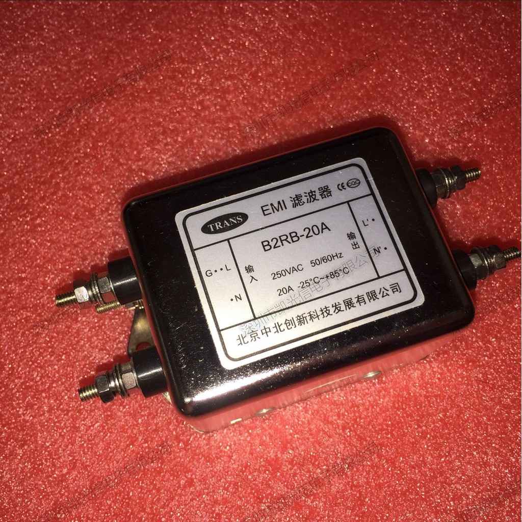 EMI Power Filter B2RB-20A Duode Filter 220V 20A เสียงรบกวนตัวกรองรบกวนแม่เหล็กไฟฟ้า