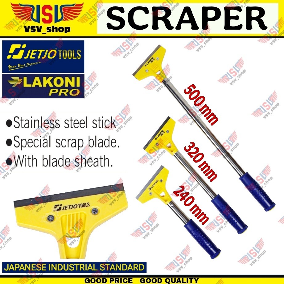 JETJO Scraper มีดโกนสีความยาว 24 ซม. 32 ซม. 50 ซม. Wall Paint Scraper