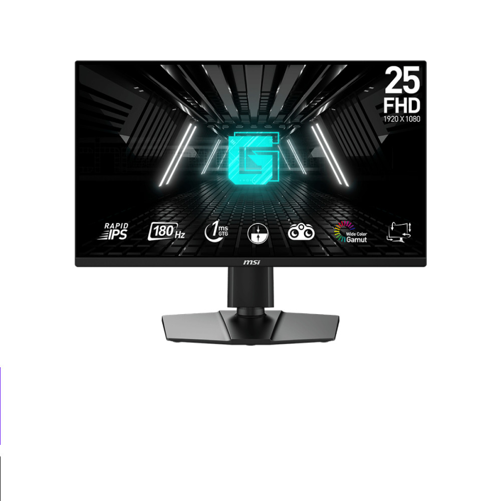 MSI MONITOR G255PF E2 25" (จอคอมพิวเตอร์) 1920x1080 180Hz RapidRAPID IPS Full HD ประกันศูนย์ไทย 3 ปี