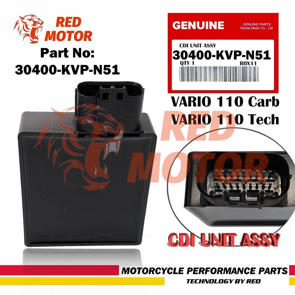 30410-KVB-851 กล่องCDI เดิม กล่องไฟเดิม (แท้) Click เก่า, Click110, Click Play (คาร์บู).