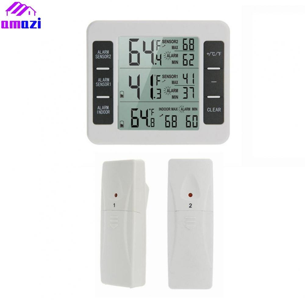 【AMZ】Accurate Temperature Records Wireless Freezer Fridge Thermometer with 12 Sensors