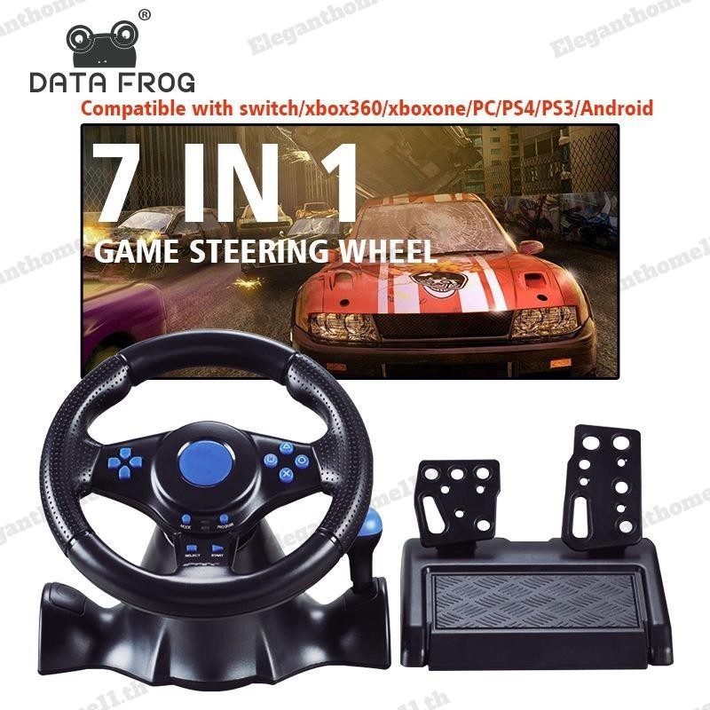 Racing พวงมาลัย Dual Clutch Control คอมพิวเตอร ์ USB รถพวงมาลัย เหมาะสำหรับ Nintendo SWITCH/Xbox One/Xbox360/PS4/PS3/PS2/PC