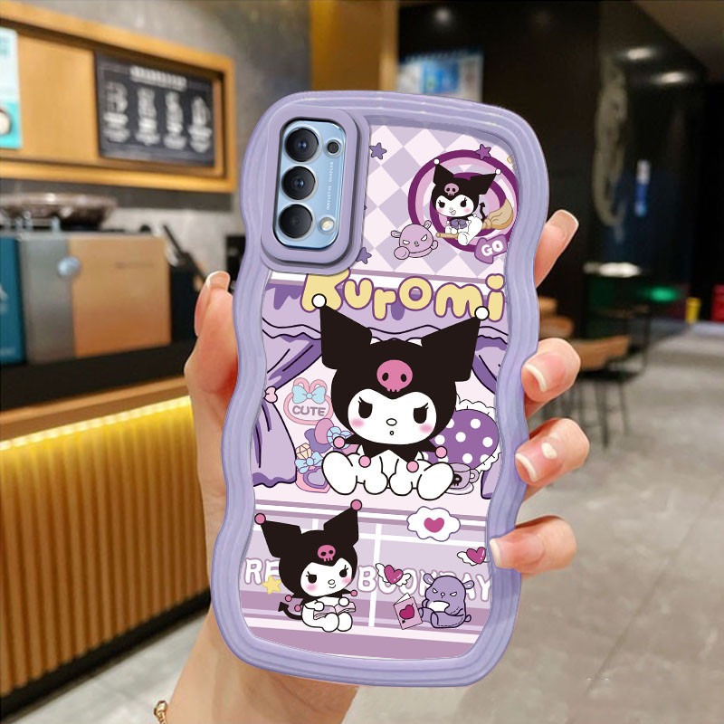 3dขอบหยักสําหรับoppo F5 F7 F9 F11 Pro F17 Pro F19 Pro/Reno 2Z 2F 4 4F 5 5F 6 7 7Z 8 8Z 8T 10 Pro Patrick Soft TPU Angel Eyesสีดํา