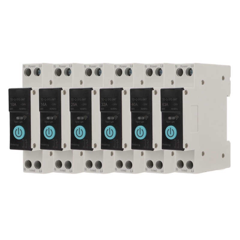 ✻DIN35 Din Rail Circuit Breaker Smart WIFI Switch Mobile Phone Remote Control 3 Timing Modes for Hou