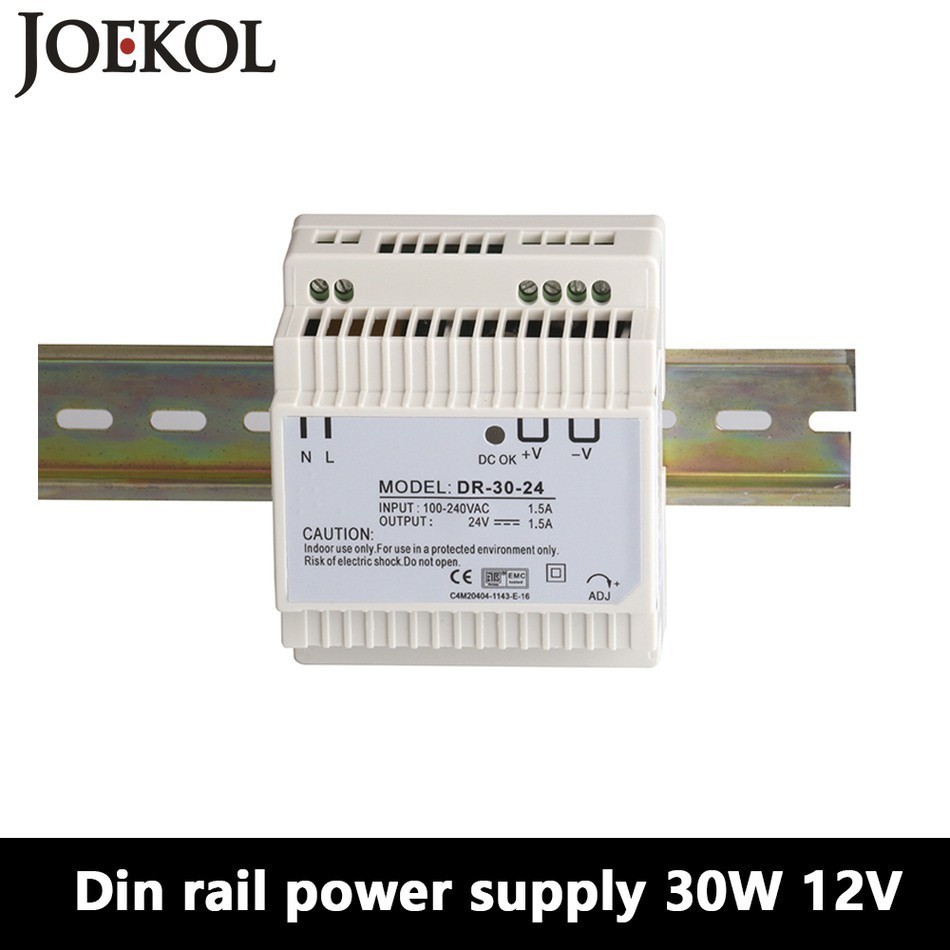 ✯DR-30 Din Rail Power Supply 30W 12V 2A,Switching Power Supply AC 110v/220v Transformer To DC 12v,ac