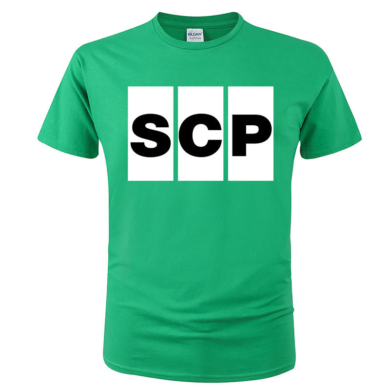 ฤดูร้อนสบายๆแขนสั้นเสื้อยืดผู้ชายพิมพ์ Scp O-คอ tshirt เสื้อผ้า Homme Harajuku Hip Hop Cool Tee แฟชั