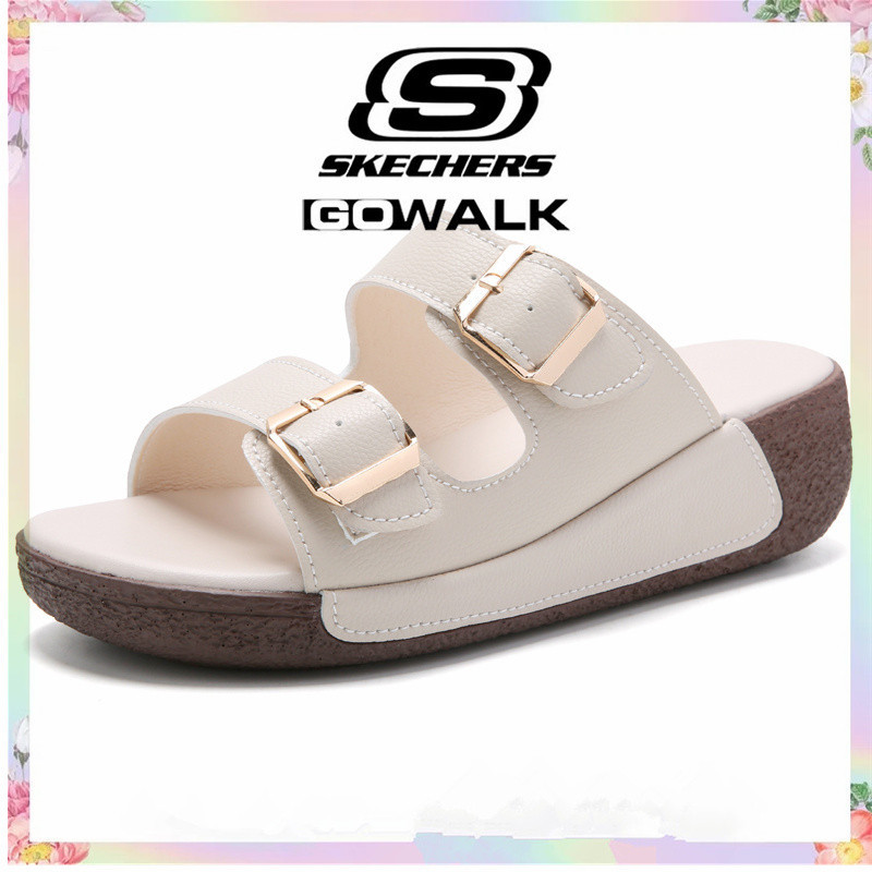 Skechers_ รองเท้าผู้หญิง skechers_ sandal รองเท้าผู้หญิงรองเท้าหนังลําลองรองเท้าสุภาพสตรีรองเท้าแตะผ
