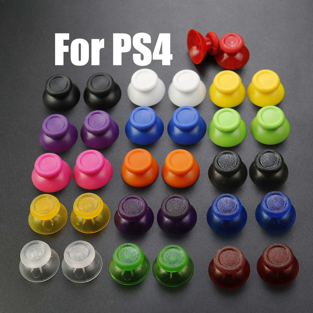 Weiaifeecy 2 ชิ้นสําหรับ Sony PS4 Pro Slim Controller 3D Analog จอยสติ๊ก Thumb Stick Grip หมวก Thumbsticks ฝาครอบเห็ดหมวกเปลี่ยนส่วน