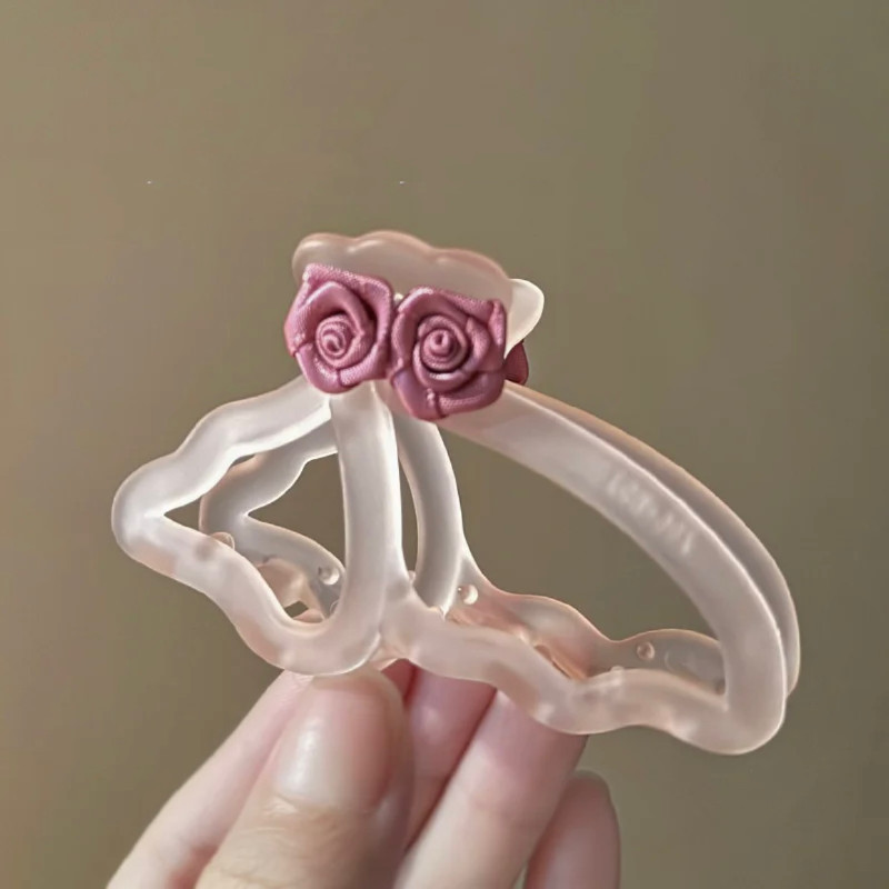 ของผู้หญิง 2024 กิ๊บติดผม Rose Bow หวานใหม่