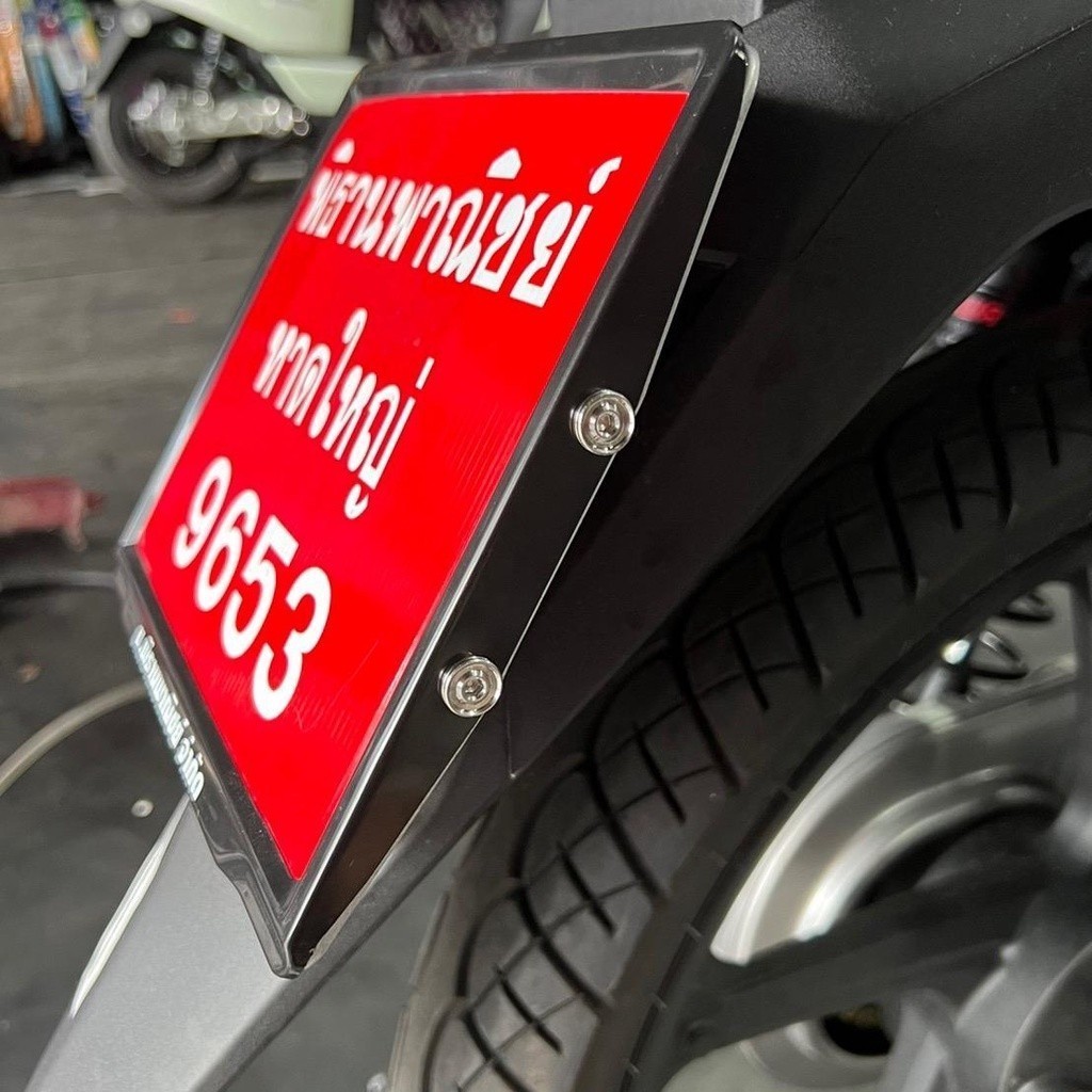 น็อตป้ายทะเบียน 1ชุดได้4ตัว แถม️ตัวเมียอีก4ตัว ลายAAบาง (M4x12) // HATYAI789