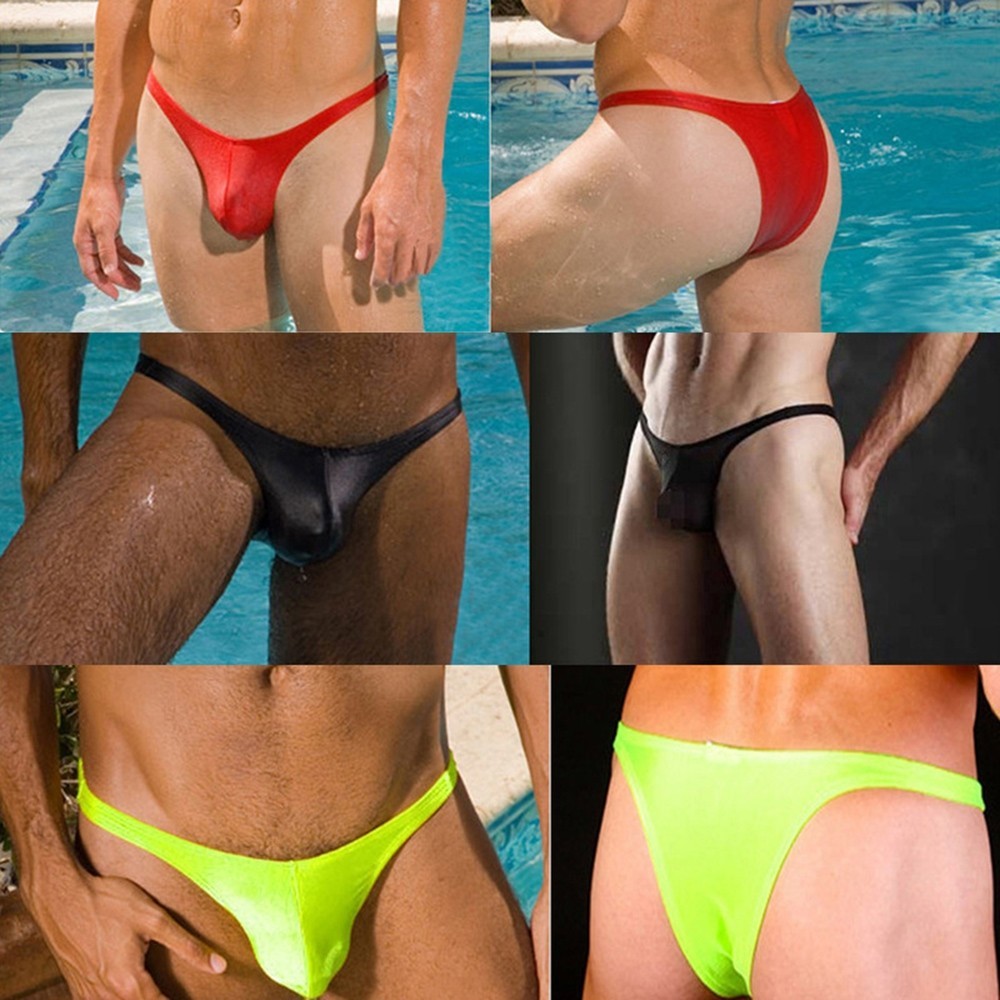 Jock Jock T-back Briefs ชุดว่ายน้ํา Smooth Thong Jockstrap ชุดชั้นใน