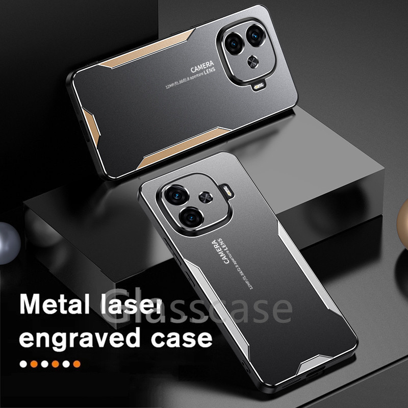 ปลอกสําหรับ Vivo iQOO Z9 X Turbo Z9X Z9Turbo iQOOZ9 iQOOZ9X iQOOZ9Turbo V2361A V2353 โลหะ Matte เคสโ