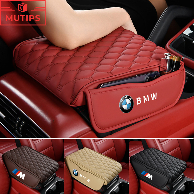 Bmw ที่เท้าแขนในรถ หนังหุ้มเบาะ ที่เท้าแขนรถกล่อง กล่องเก็บของคอนโซลกลางรถยนต์ BMW M G20 F10 E46 F30 E39 G30 E60 E90 X1 E84 645ci E63 E36 E30 X3 F25 X3 G01 X1 F48 F32 F34 E92 G22 F44 IX3 I4 IX