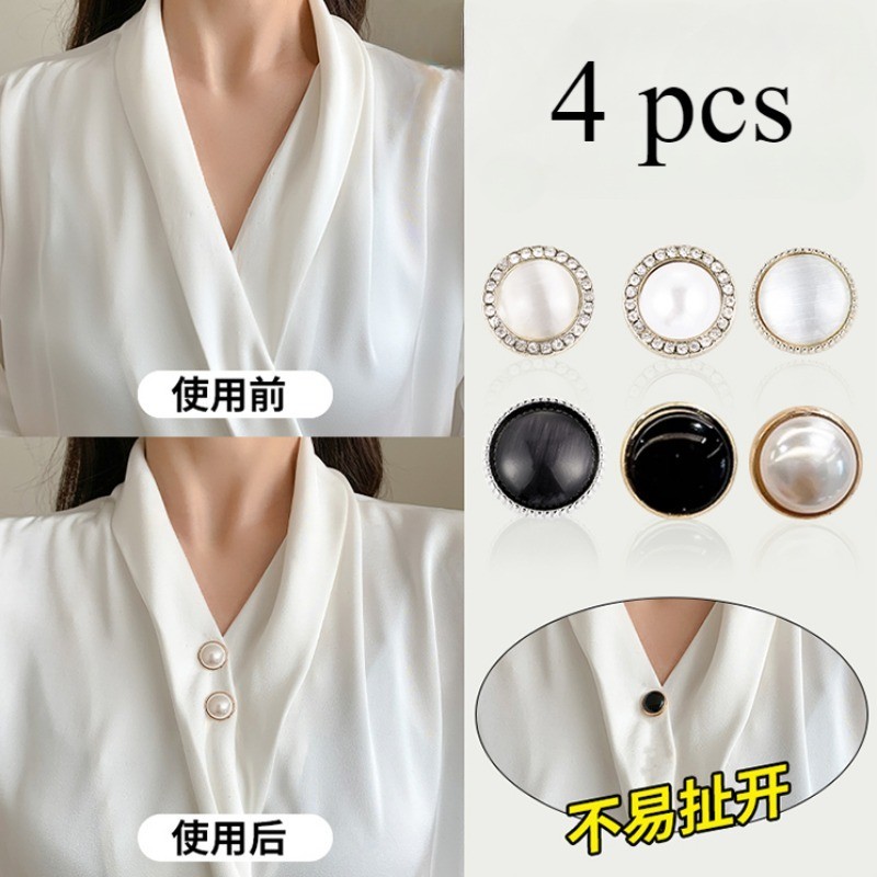 ปลอกคอป้องกันการสัมผัสเปลี่ยนไปที่เข็มกลัดขนาดเล็กเสื้อคอปกเสื้อผ้าเข็มกลัดคงที่