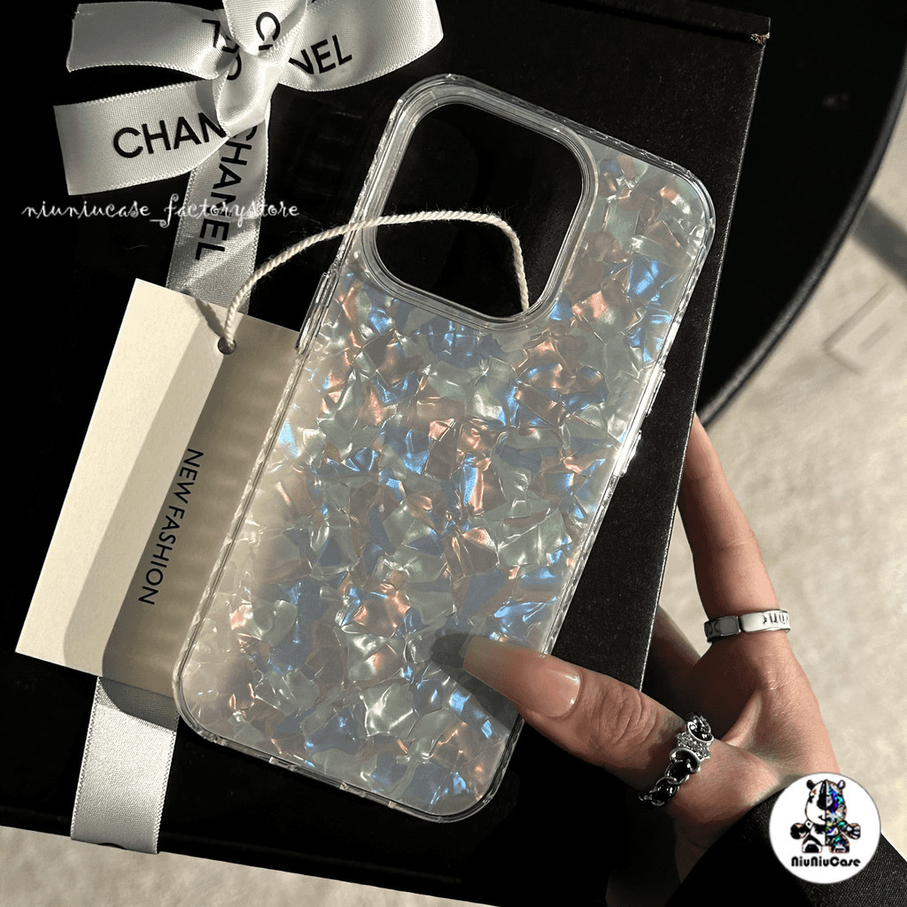 เคสโทรศัพท์ For เคสไอโฟน11 iPhone 11 12 13 14 15 Pro Max X XS 7 Plus XR เคส ซิลิโคนนุ่ม  Colorful Ocean Shell Phone Case