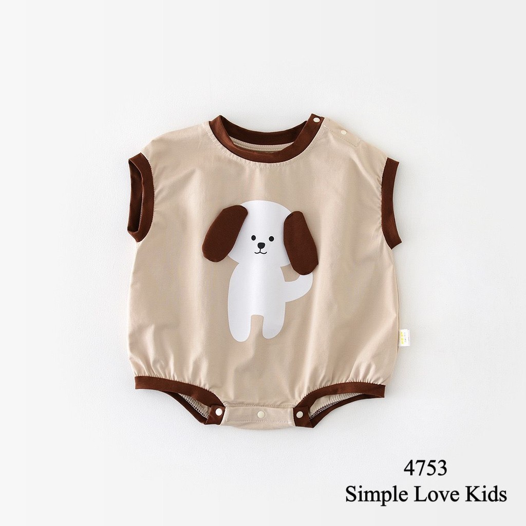 [Simple Love Kids] ชุดรอมเปอร์การ์ตูน Unisex 4753