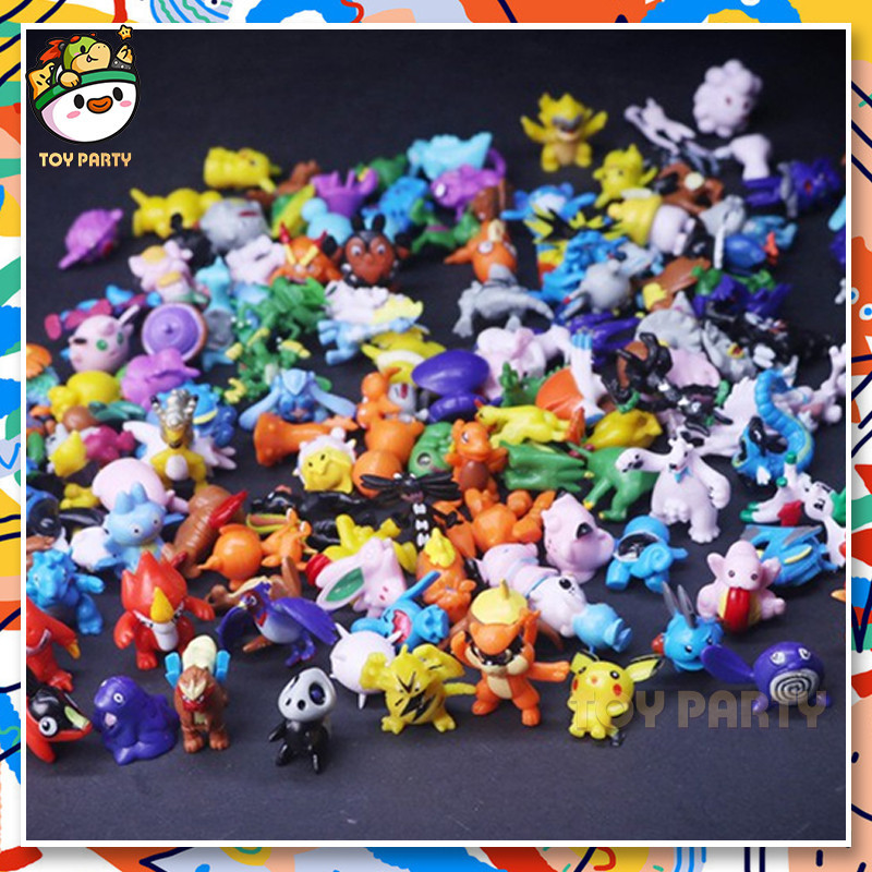 【 24ชม. ของเล่นเด็กmini Figurines ของเล่นกระเป๋า Go Monster ไวนิล Raichu Charizard ตุ๊กตาของเล่นสําหรับชายของขวัญเด็ก