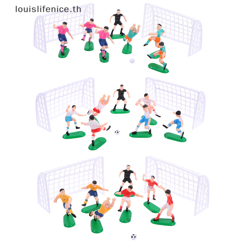 Lnth เกมฟุตบอลของเล่นเด็กฉลองประตูเป้าหมาย Pastry Art วันเกิด Cupcake Topper HOT
