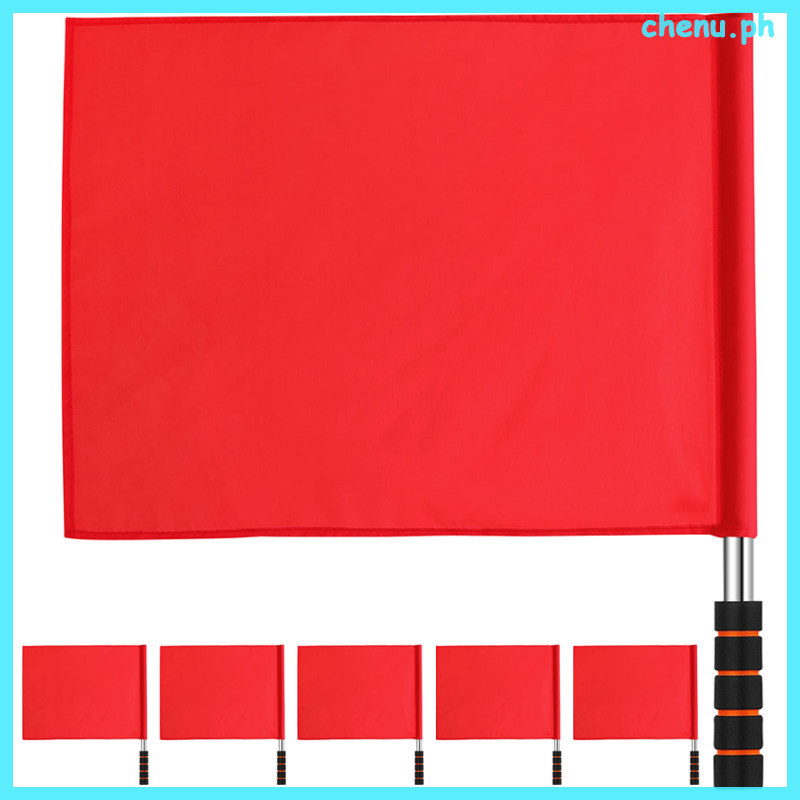 หมวกผู้ตัดสินธงสัญญาณ Bearer Traffic Handheld Flags 6 ชิ้น chenu