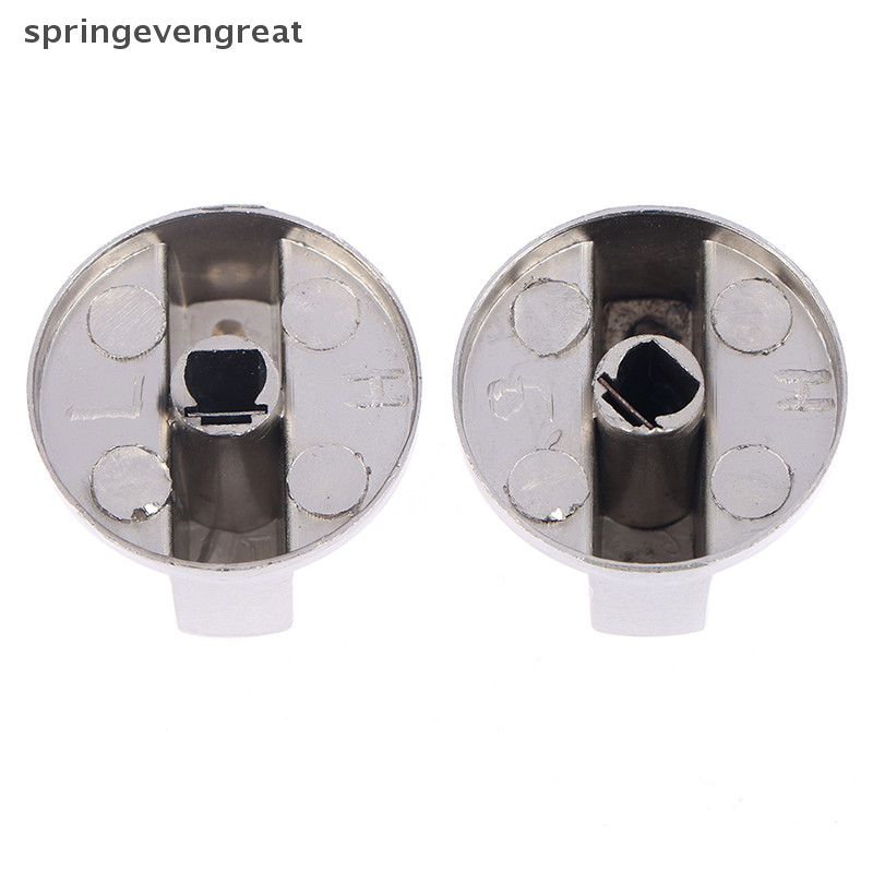 Springevengreat โลหะ 8 มม. Universal Silver เตาแก๊สปุ่มควบคุม Adaptors สวิตช์เตาอบ Springevengreat