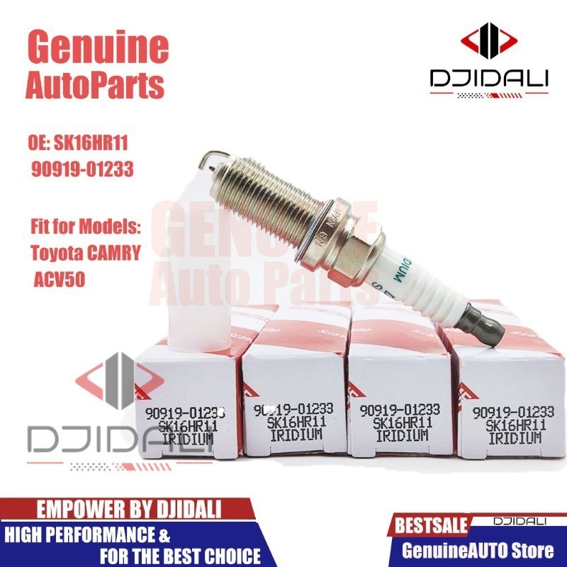 หัวเทียนอิริเดียมแท้ 4 ชิ้นสําหรับ Toyota CAMRY ACV50 - SK16HR11 90919-01233