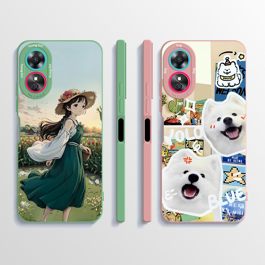 สําหรับ OPPO A38 4G A18 CPH2591 CPH2579 เคสโทรศัพท์ซิลิโคนอ่อนนุ่ม TPU รูปแบบสไตล์พิมพ์กันกระแทกปกหลัง