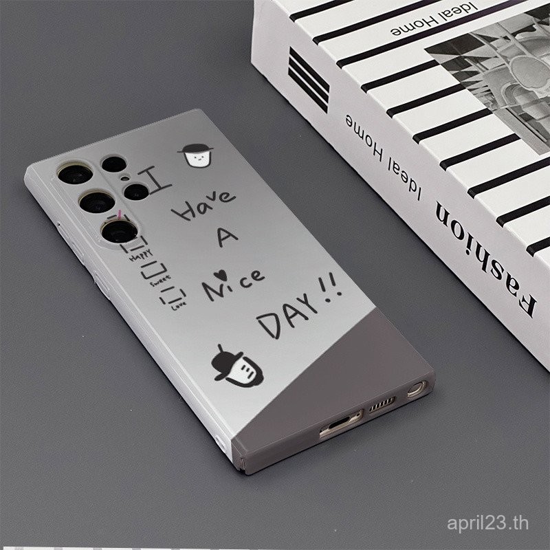 เคสโทรศัพท์มือถือแฟชั่นบุคลิกภาพภาษาอังกฤษกราฟฟิตีเคสป้องกัน Samsung เหมาะสำหรับ A55 A23 4G/5G a04s/A13 5G S23 S22เคสป้องกัน Samsung S24 PLUS S23 S22 ultra เคสแข็ง A24 A54 5g