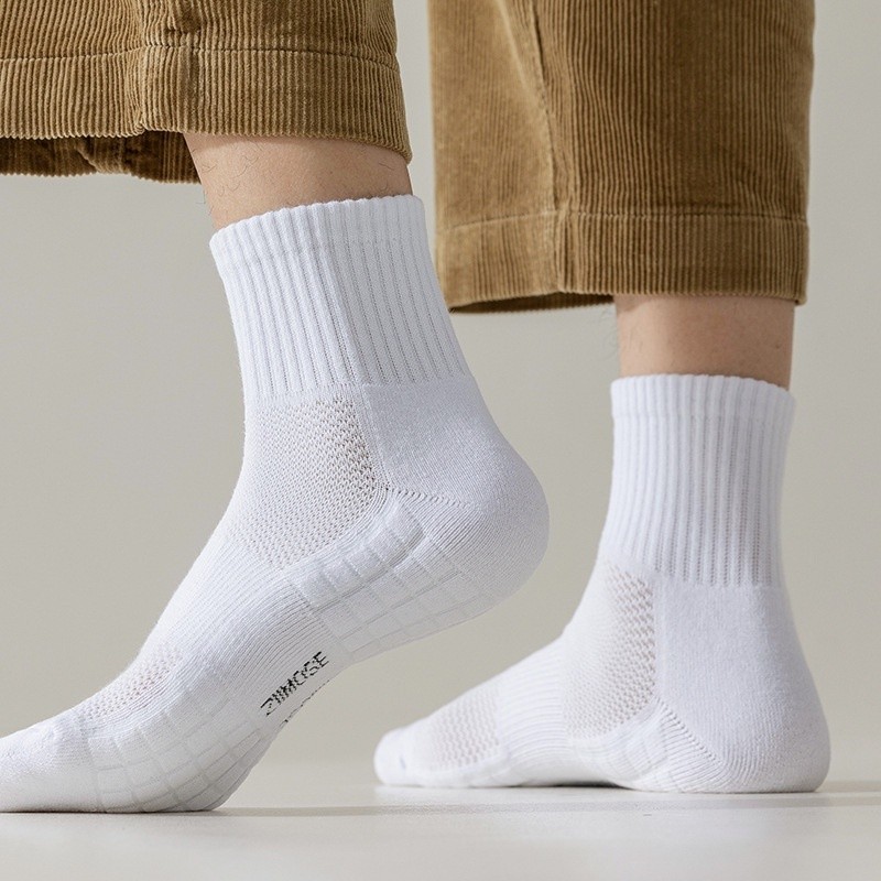 ถุงเท้าข้อสั้น ถุงเท้ากีฬา ระบายอากาศ ดูดซับเหงื่อ กันลื่นขนาด: สั้นยาวประมาณ 5 ซม