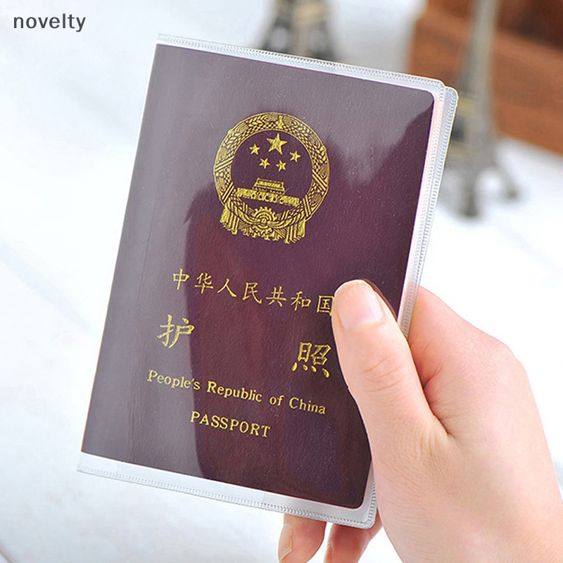 Nly ปกหนังสือเดินทางโปร่งใสบนกระเป๋าเอกสารกันน้ํา Passport แขนป้องกัน N
