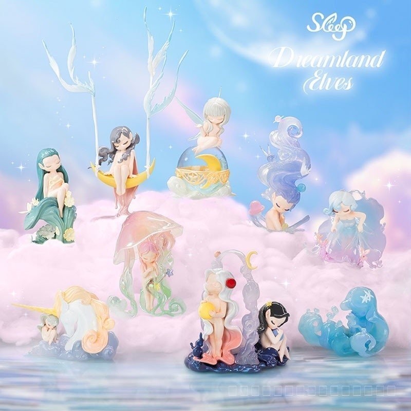 52toys SLEEP Dreamland Series กล่องสุ่ม โมเดลฟิกเกอร์ การ์ตูนน่ารัก ของเล่น สําหรับเด็กผู้หญิง