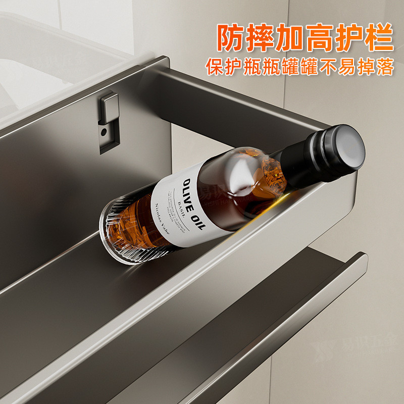 ติดผนังชั้นวางเครื่องเทศมัลติฟังก์ชั่รายการชั้นวางครัวเครื่องมือครัวเครื่องปรุงรสชั้นเก็บเครื่องปรุงรสออแกไนเซอร์ชั้นวาง - รูปที่ 2