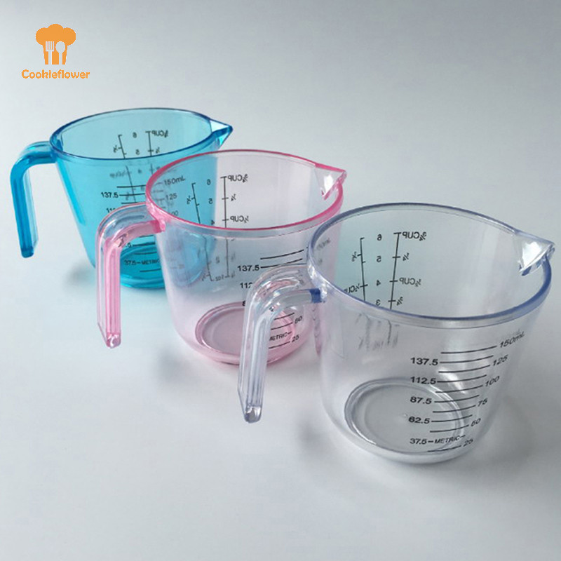 Ckfr 150ml พลาสติกถ้วยตวงใสจับเทพวยเครื่องมือครัวบ้านใหม่