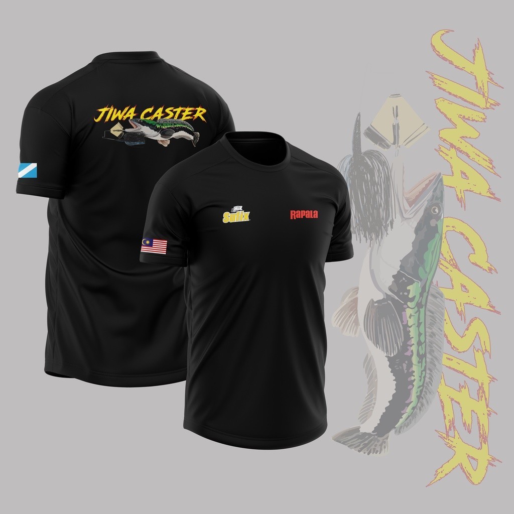 Rapala Jiwa Caster เสื้อยืดไมโครไฟเบอร์ เสื้อระเหิด Unisex พิมพ์เต็ม