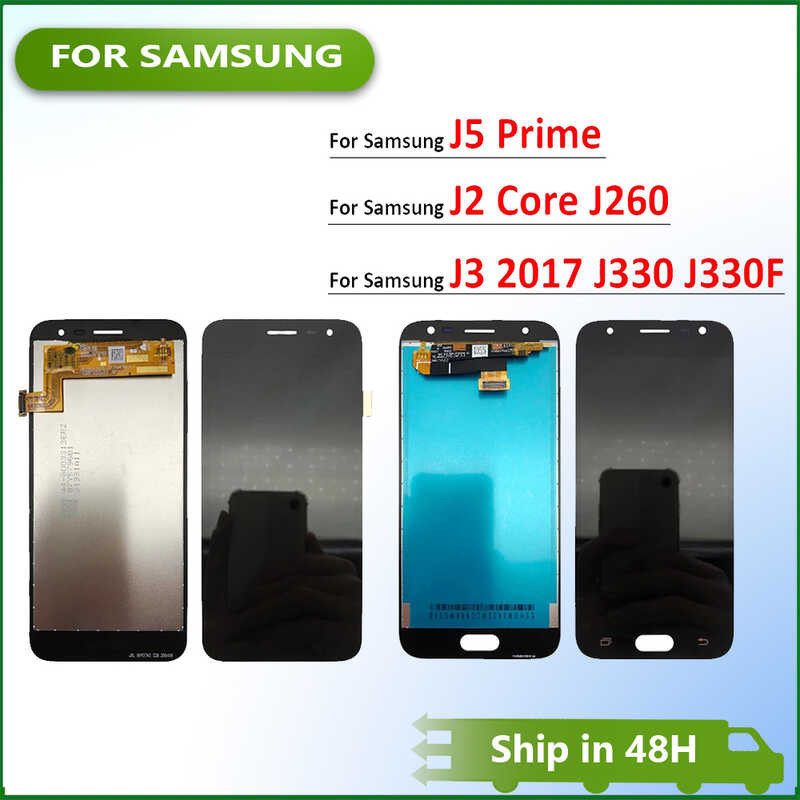 New For Samsung J5 Prime J2 Core J260 J3 2017 J330 J330F J3 Pro LCD Display Touch Screen Digitizer