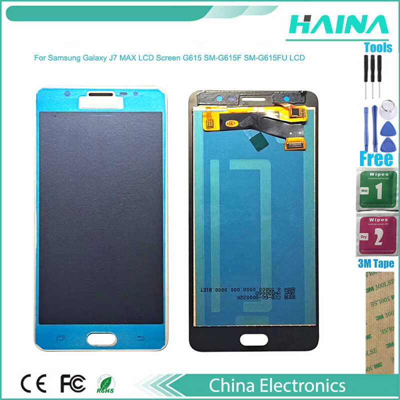 For Samsung Galaxy J7 MAX LCD Screen G615 SM-G615F SM-G615FU LCD Display OLED 2 Monitor Touch Scre