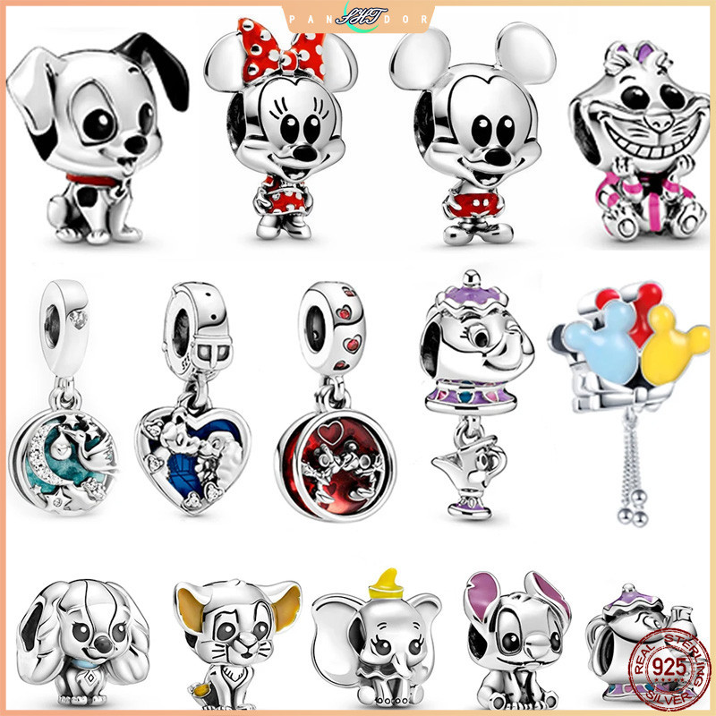 ใหม่ 925 เงินสเตอร์ลิงคลาสสิกการ์ตูนภาพยนตร์ Charms Fit สร้อยข้อมือเดิมลูกปัด Charm สร้อยคอ Trinket ผู้หญิง DIY เครื่องประดับ